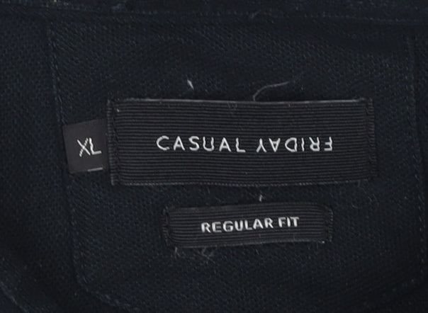 Casual Friday Men's Black XL Regular Fit Shirt