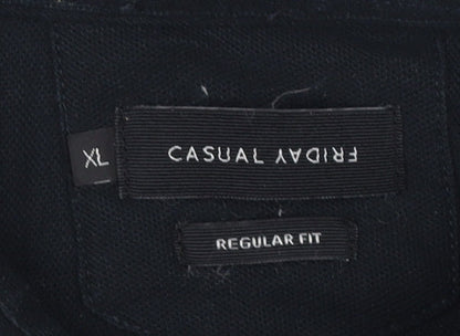 Casual Friday Men's Black XL Regular Fit Shirt