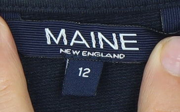 Womens UK Size 12 Maine New England Blue  T-Shirt