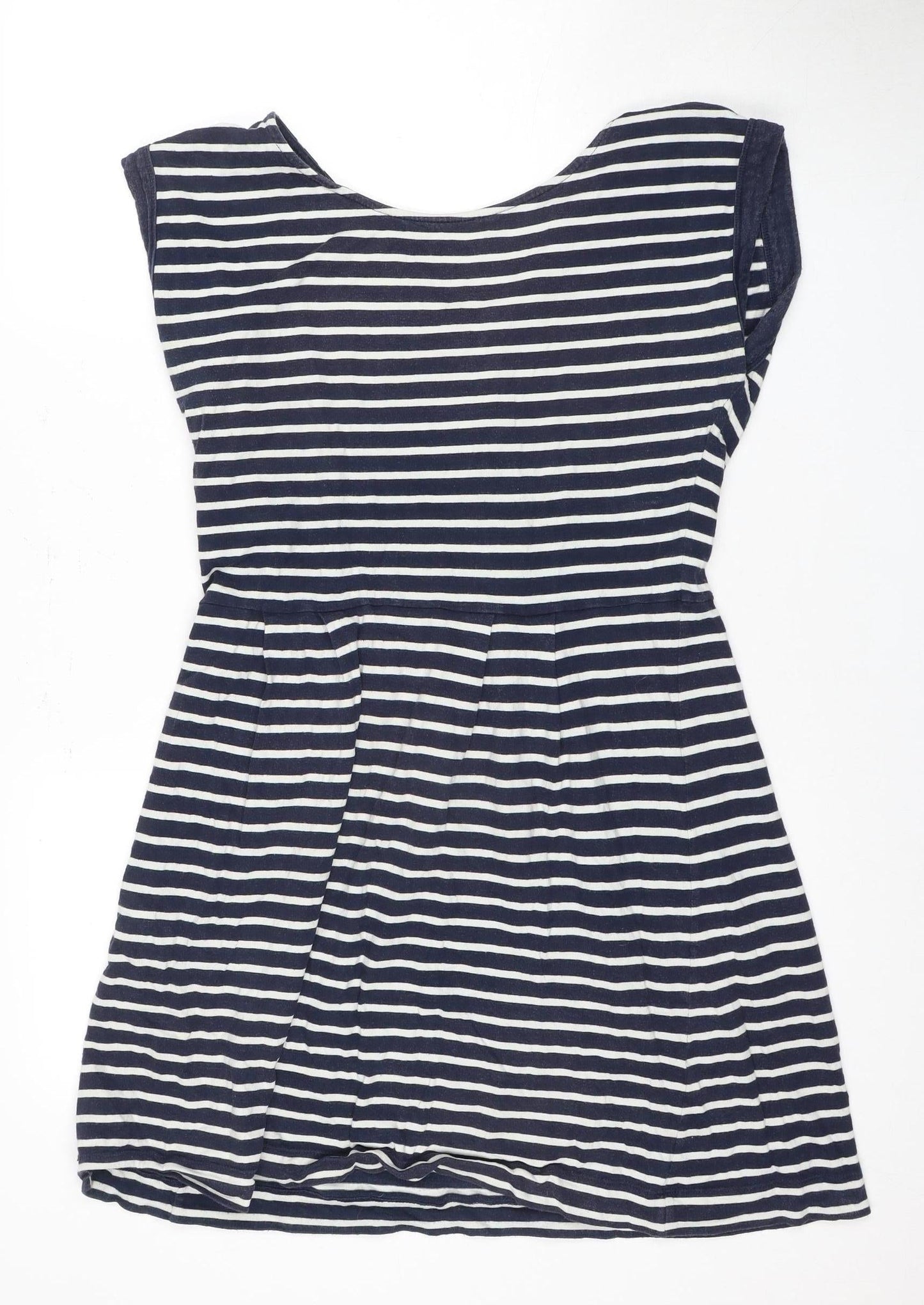 French Connection Women's Blue Striped Dress Size 16