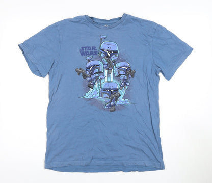 Pop! Tees Star Wars Men's Blue T-Shirt Medium