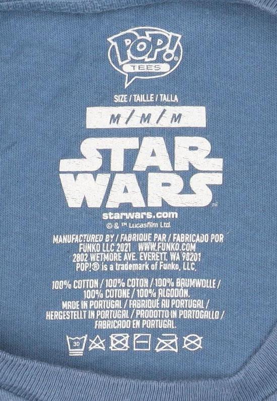 Pop! Tees Star Wars Men's Blue T-Shirt Medium