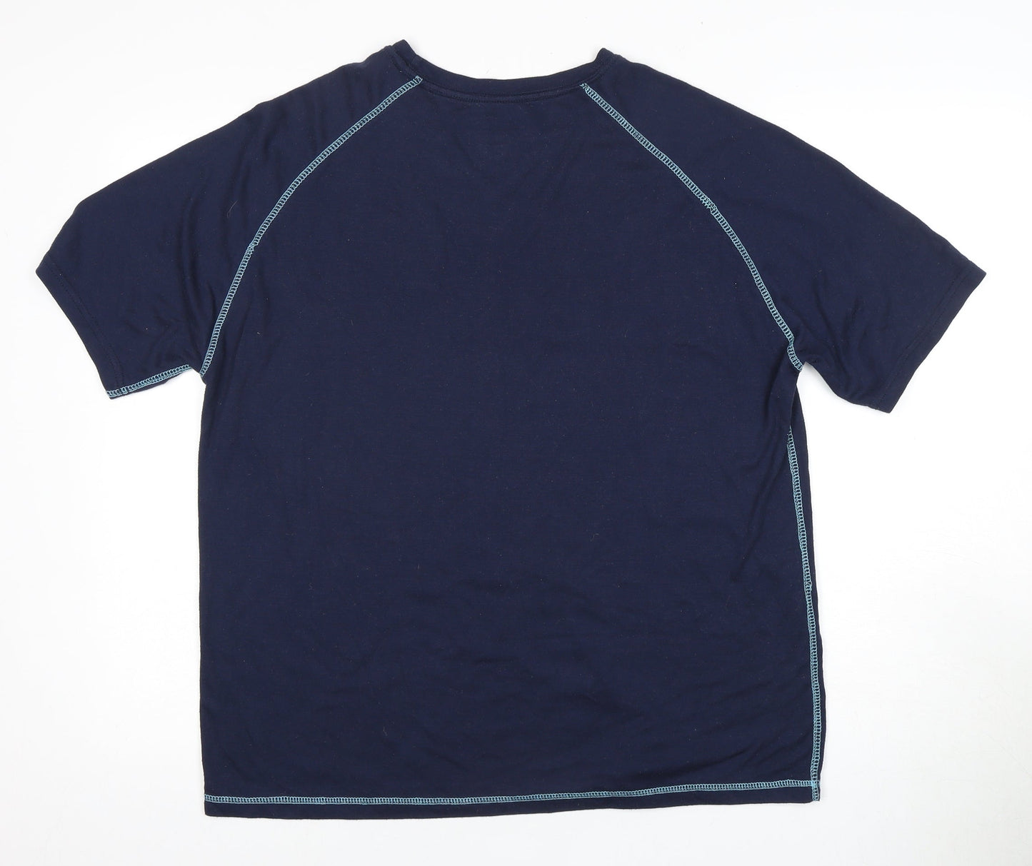 WORKWEAR Men's Blue XL Short Sleeve Crew Neck T-Shirt