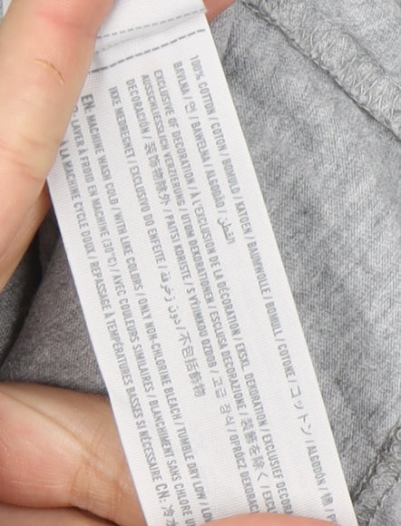 Abercrombie & Fitch Grey Crew Neck T-Shirt for Men, Size M