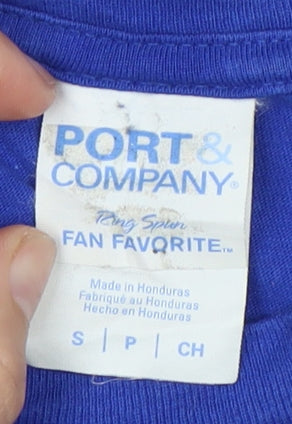 Port & Company Men's Small Blue Rolling Stones Tour T-Shirt