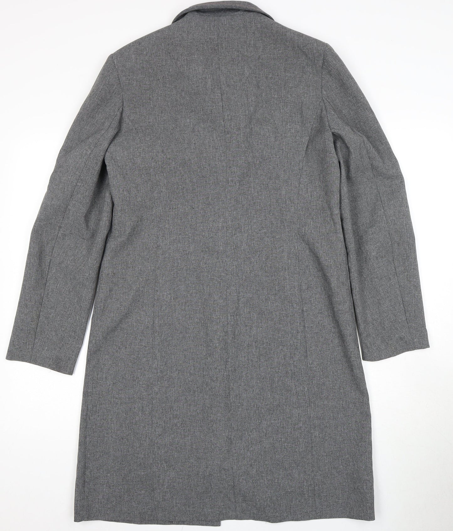 Womens UK Size 12 New Look Grey Overcoat