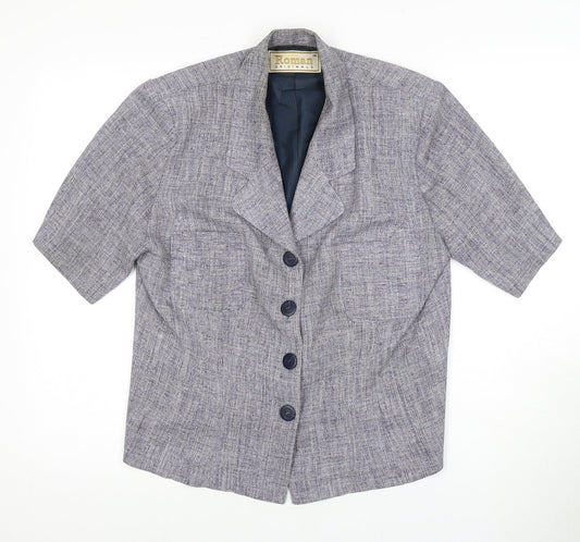 Roman Originals Women's Grey Blazer, Size 16, Regular Fit