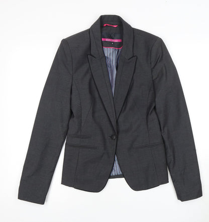Next Women's Black Slim Fit Suit Jacket Size 8