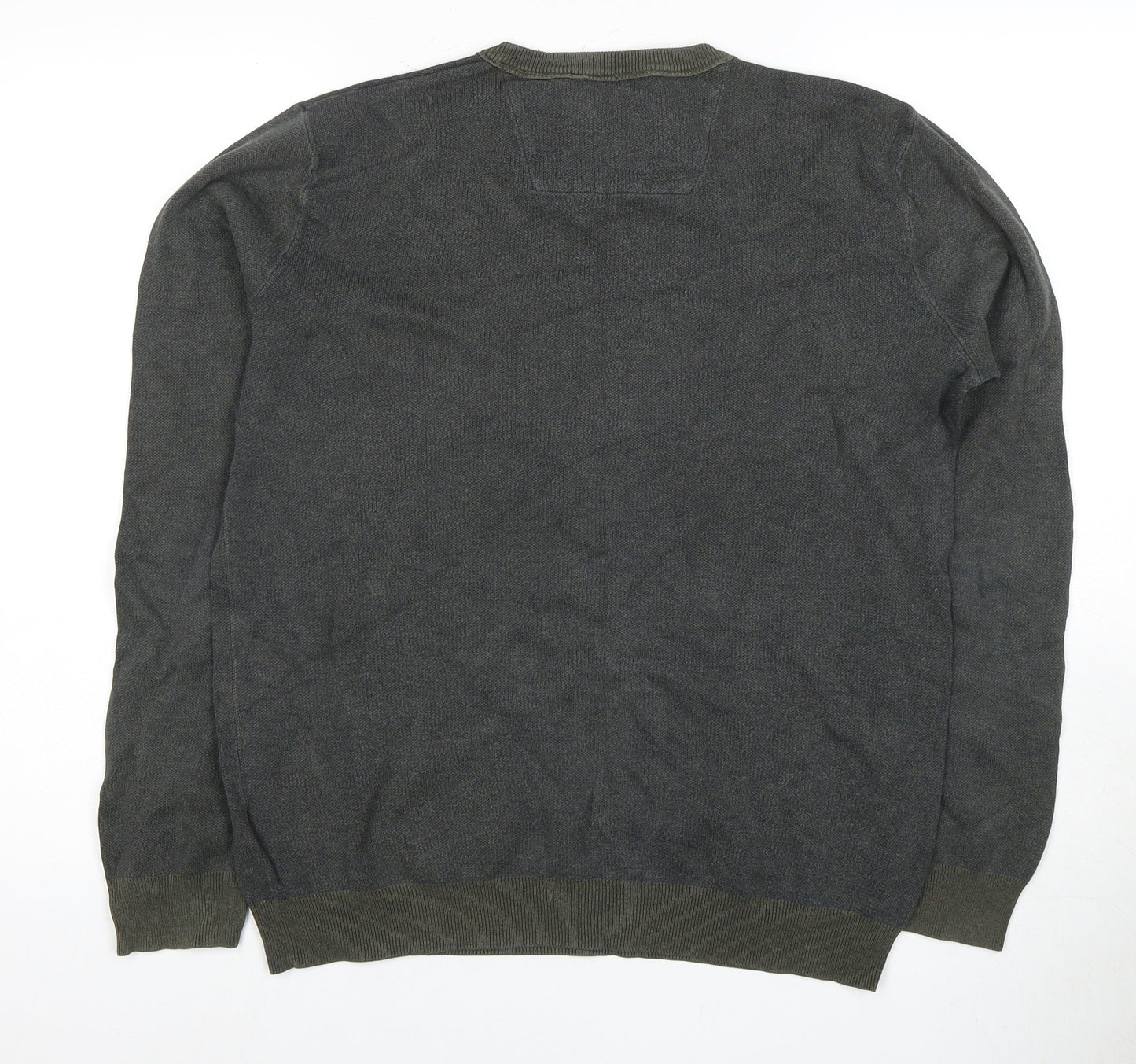 RJR John Rocha Men's Grey Cotton Pullover Jumper M