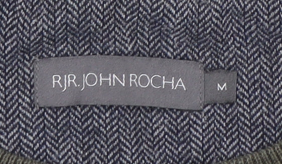 RJR John Rocha Men's Grey Cotton Pullover Jumper M