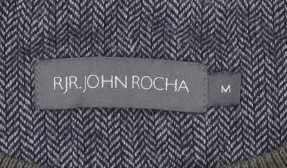 RJR John Rocha Men's Grey Cotton Pullover Jumper M