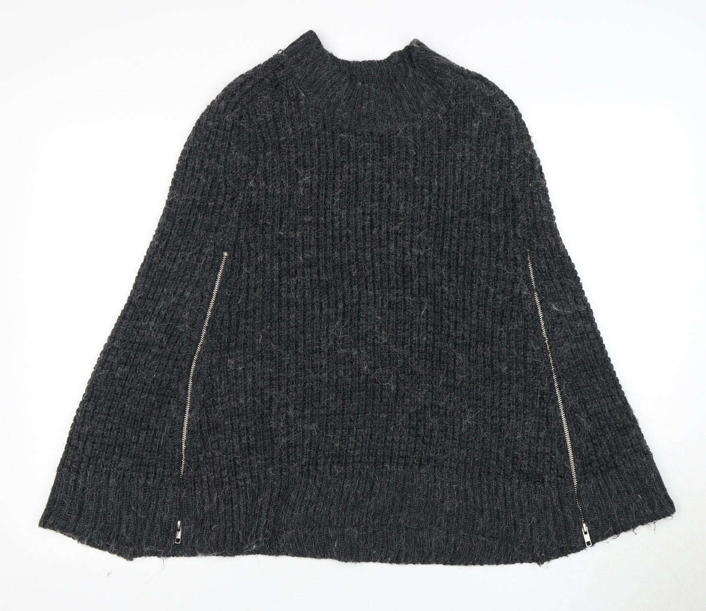 Womens UK Size XS French Connection Grey Cape Jumper