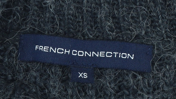 Womens UK Size XS French Connection Grey Cape Jumper