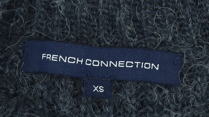 Womens UK Size XS French Connection Grey Cape Jumper