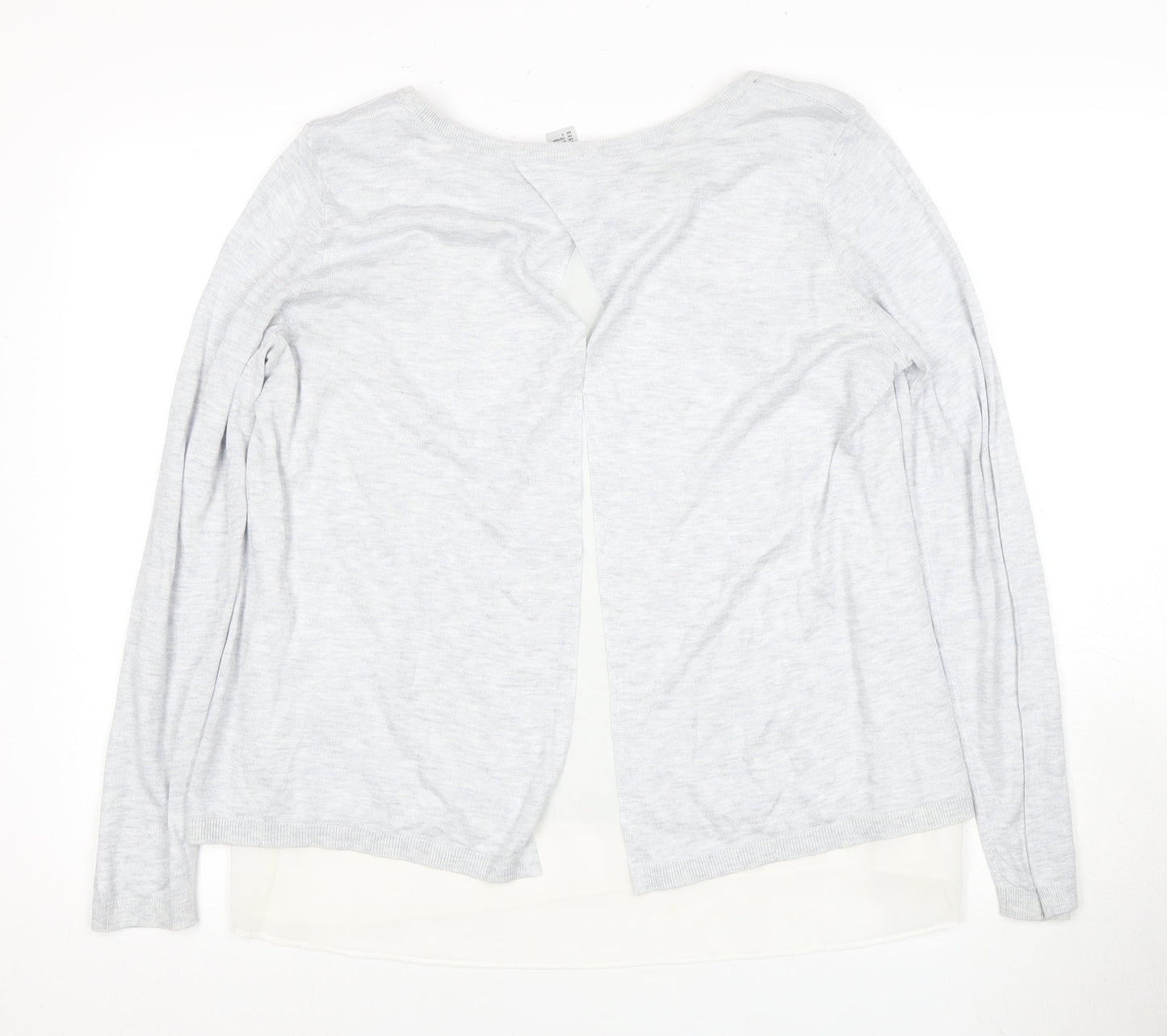 Womens UK Size L H&M White Basic Blouse