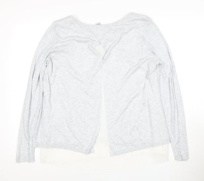Womens UK Size L H&M White Basic Blouse