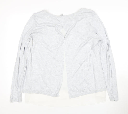 Womens UK Size L H&M White Basic Blouse