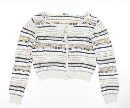 Womens UK Size 12 BHS Multicoloured Cardigan Jumper