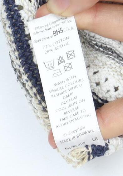 Womens UK Size 12 BHS Multicoloured Cardigan Jumper