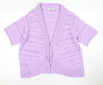 Womens UK Size L Honor Millburn Purple Cardigan Jumper