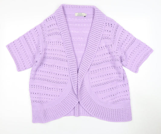 Womens UK Size L Honor Millburn Purple Cardigan Jumper
