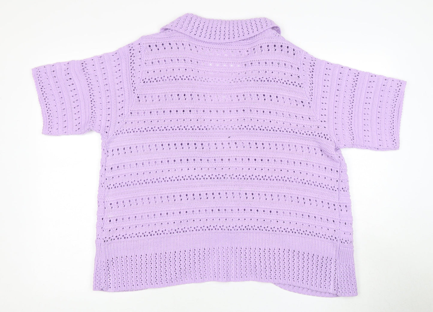 Womens UK Size L Honor Millburn Purple Cardigan Jumper