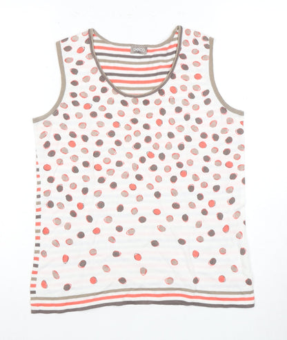 Womens UK Size 12 Gelco Multicoloured Basic Tank