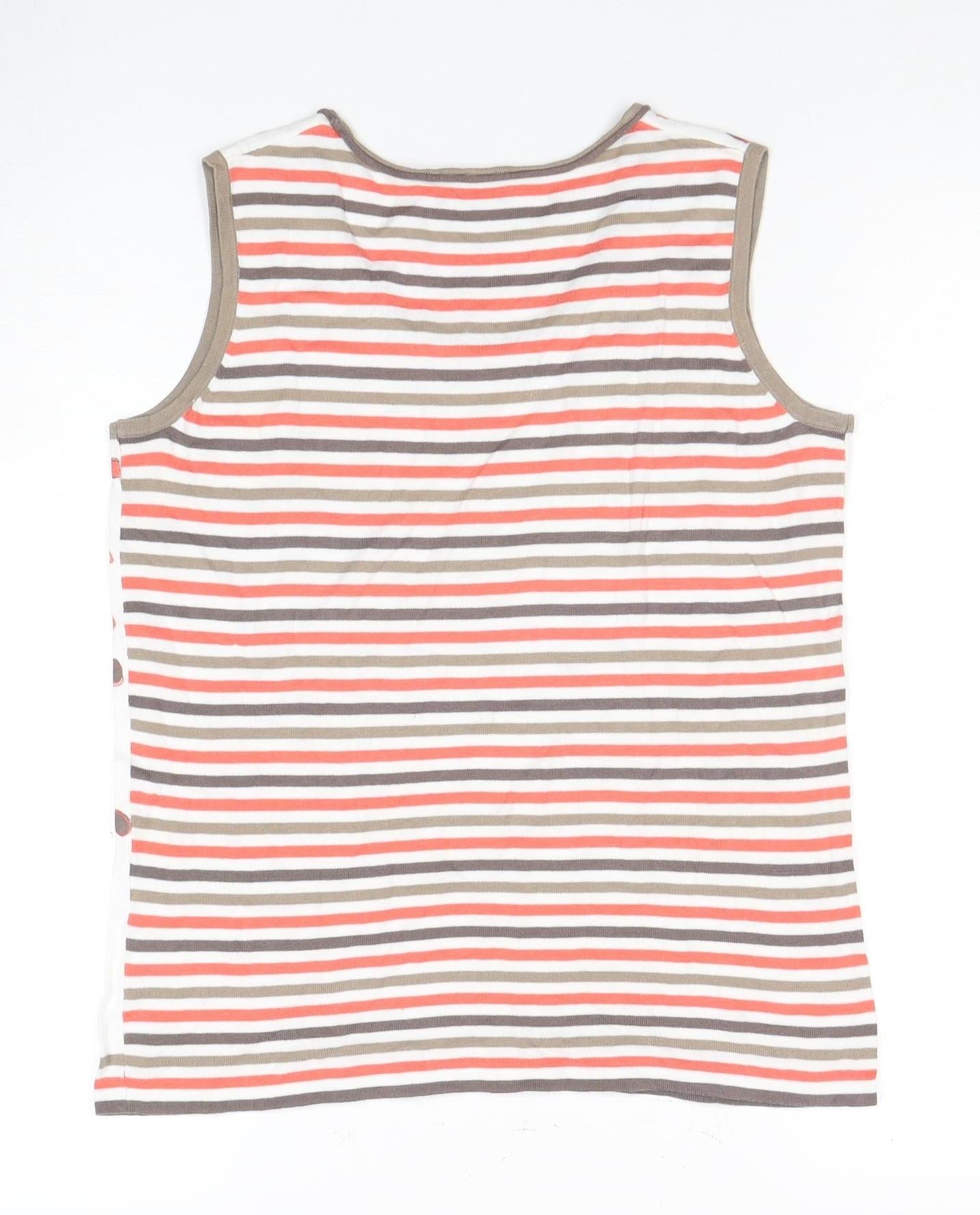 Womens UK Size 12 Gelco Multicoloured Basic Tank