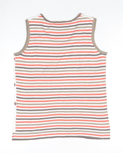 Womens UK Size 12 Gelco Multicoloured Basic Tank