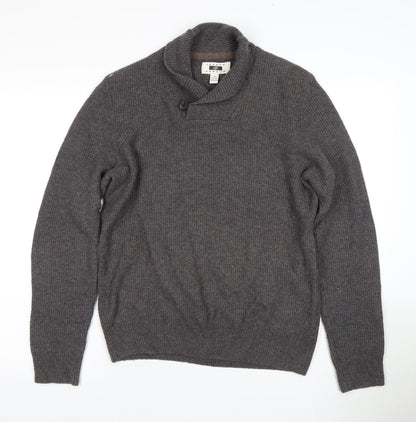 Joseph Abboud Grey Wool Pullover Men's Jumper M