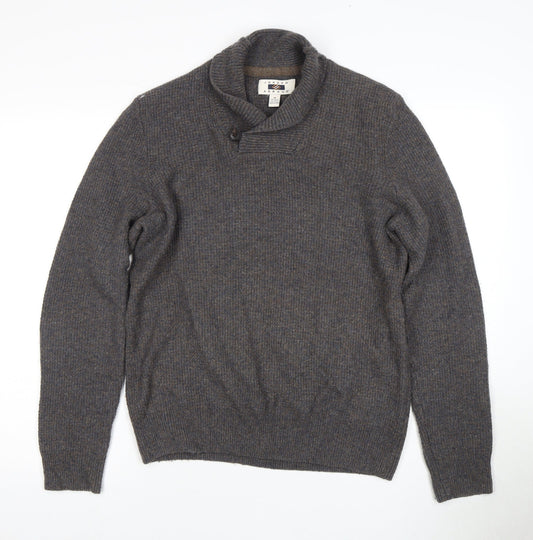 Joseph Abboud Grey Wool Pullover Men's Jumper M