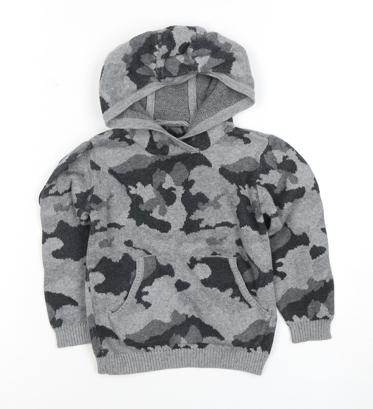 Fifteen Boys Grey Camouflage Pullover Hoodie 2-3 Years