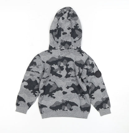 Fifteen Boys Grey Camouflage Pullover Hoodie 2-3 Years