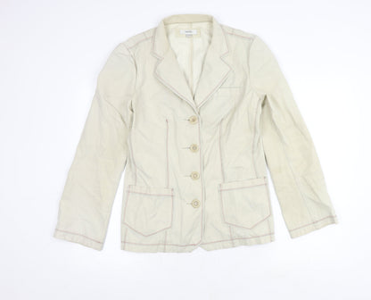 Womens UK Size 16 Whistles Ivory Basic Jacket