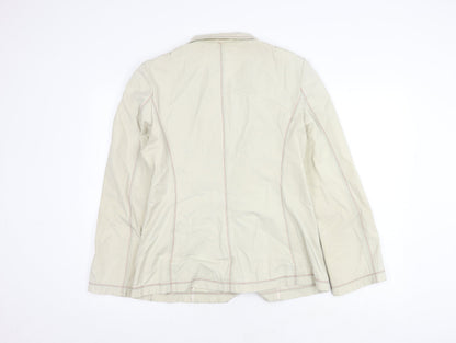 Womens UK Size 16 Whistles Ivory Basic Jacket
