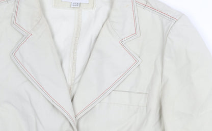 Womens UK Size 16 Whistles Ivory Basic Jacket