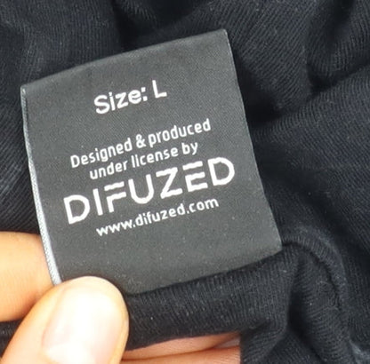 Unisex Adults UK Size L Difuzed Black