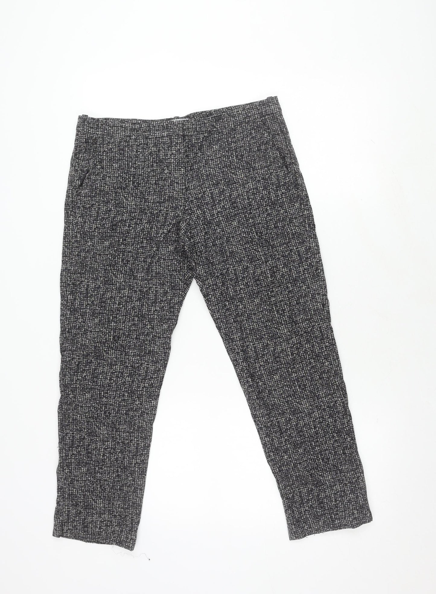 Womens UK Size 10 Jigsaw Regular Fit Trouser Black Trousers