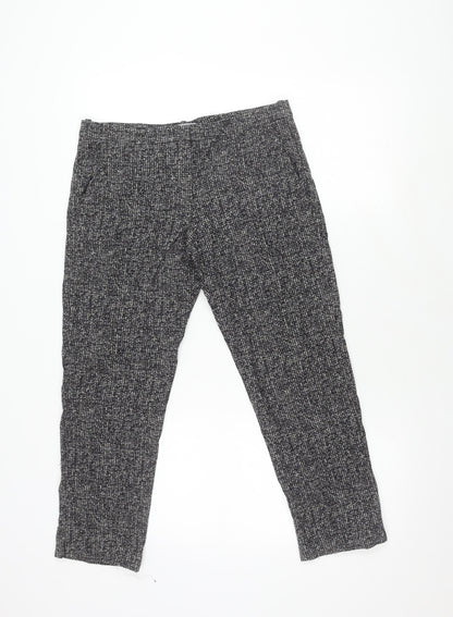 Womens UK Size 10 Jigsaw Regular Fit Trouser Black Trousers