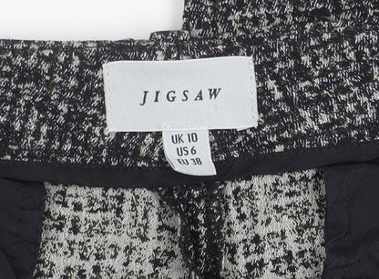 Womens UK Size 10 Jigsaw Regular Fit Trouser Black Trousers