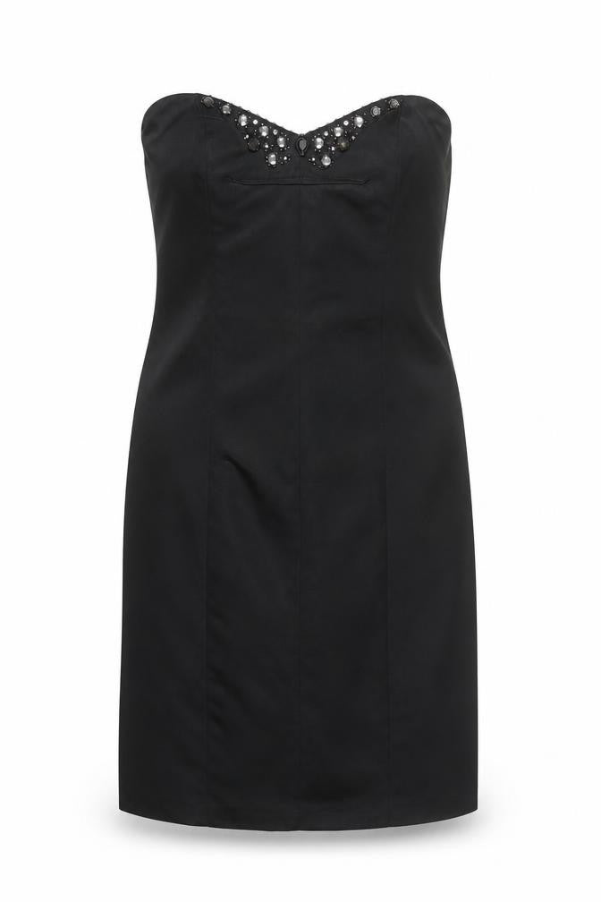 River Island Women's Black Strapless Dress Size 10