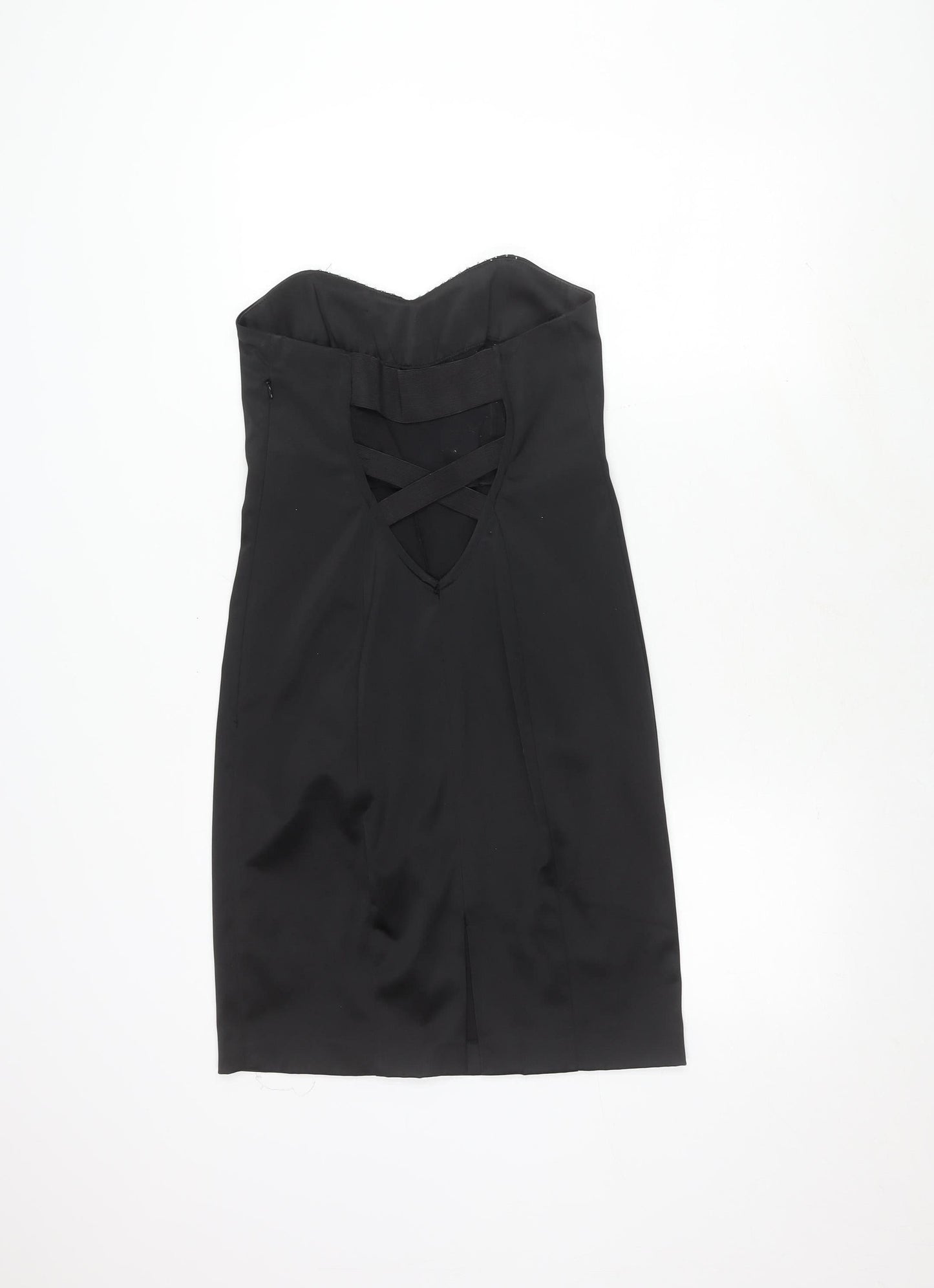 River Island Women's Black Strapless Dress Size 10