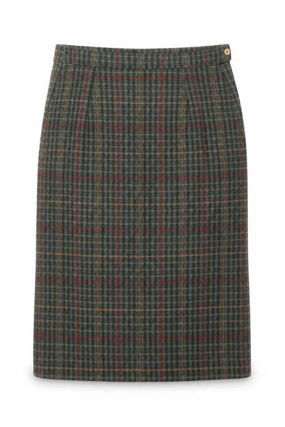 Avoca Women's Medium Check Wool Skirt