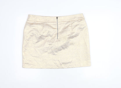 Marks and Spencer Gold Pencil Skirt for Women Size 18