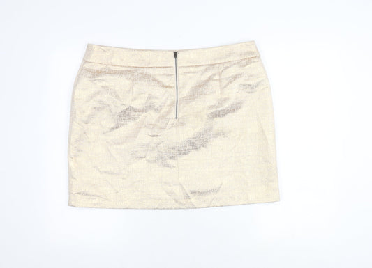 Marks and Spencer Gold Pencil Skirt for Women Size 18