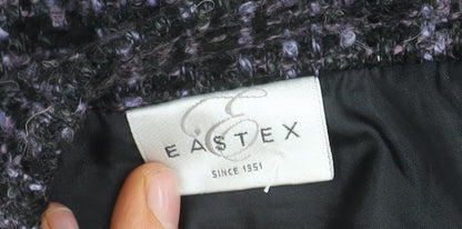 Eastex Women's Black Check Skirt, Size 14, Pencil Style