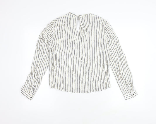 Womens UK Size 8 Marks and Spencer Ivory Basic Blouse