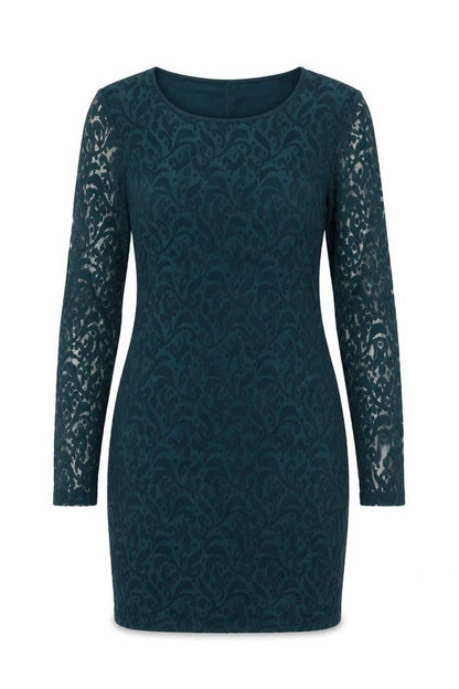 Oasis Women's Green Long Sleeve Dress - M