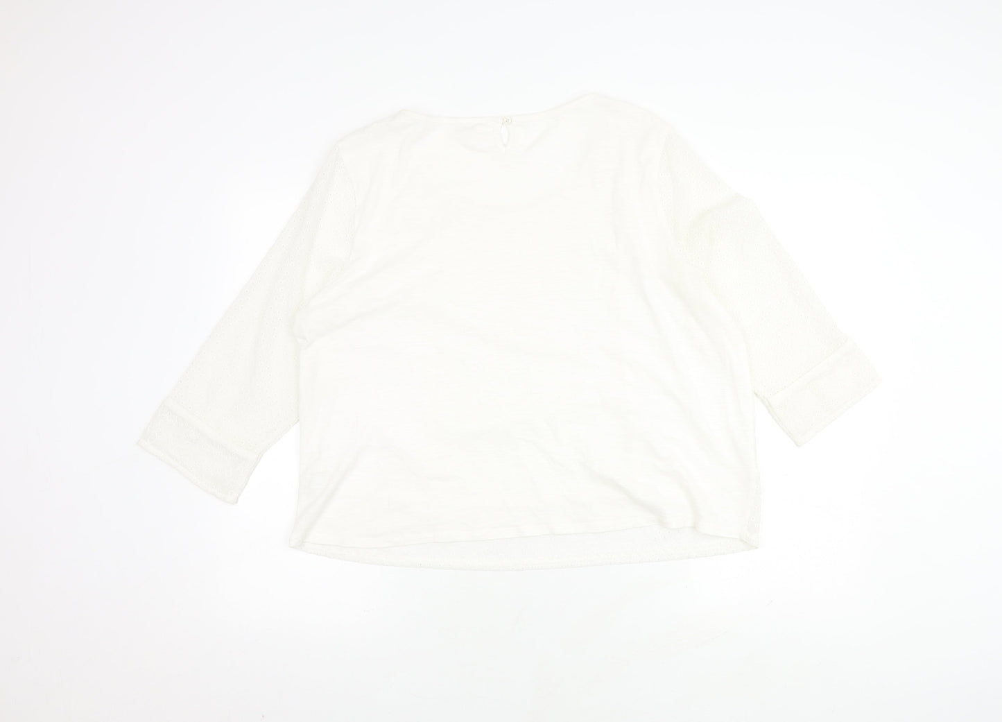 Womens UK Size 18 Marks and Spencer Ivory Basic Blouse