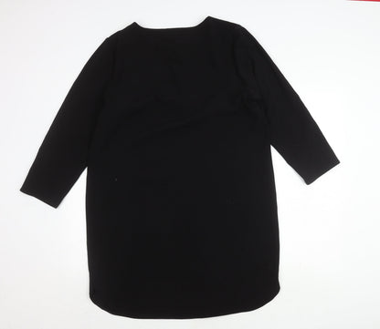 hush Women's Black Lace-Up Dress Size 16